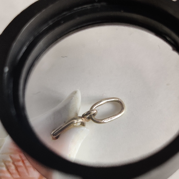 Vintage Antique? Undyed Conch Shell fish pendant 14K Gold🐟 - Picture 9 of 16